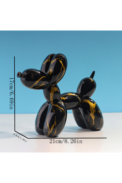Choice3 BS968 Water Transfer Balloon Dog Sculpture Resin Craft Decorative Pie...