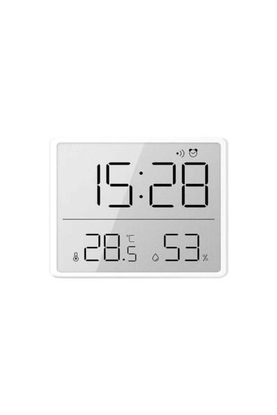 Choice1 مقياس حرارة ورطوبة متعدد الوظائف بشاشة LCD كبيرة، يُثبت على الحائط، ي...