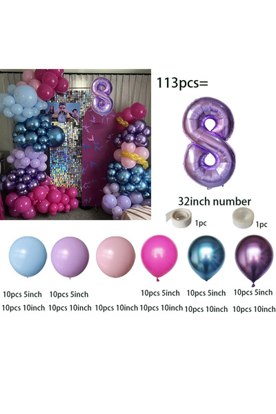 Choice1 هاسبرو كما هو موضح - النمط 8 صائدو الكيبوب قوس بالونات حفلة عيد ميلاد...