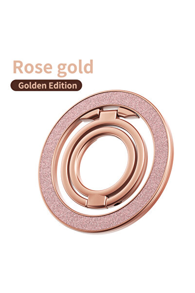 Choice حامل مغناطيسي قوي للهاتف المحمول بلون ذهبي وردي، متوافق مع نظام Magsaf...