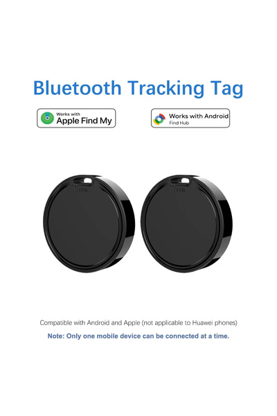 Choice1 2pack-Black Smart Tag for Find My or Google Find Hub Bluetooth Tracke...