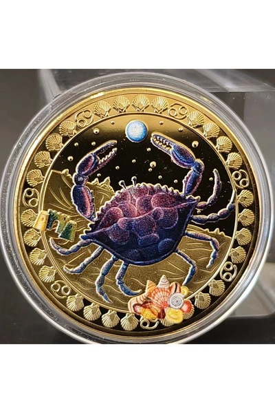 Choice5 ميدالية تذكارية مطلية بالذهب عيار 12 بلون الكاكي الداكن، تحمل شعار بر...