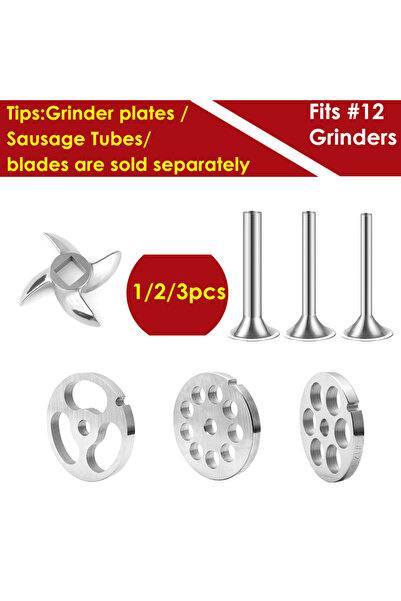Choice قرص طحن 12 مم، قطعة واحدة/قطعتان/3 قطع، حشو سجق، أنابيب حشو لمفرمة الل...