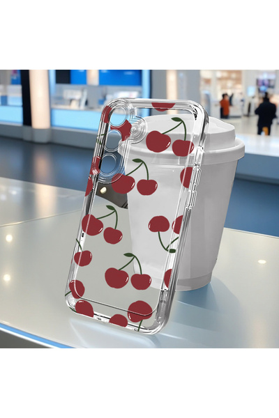 Choice30 Galaxy A56 Clear01 TH87 Cherry Painted Case For A56 A55 5G A 56 A54 ...