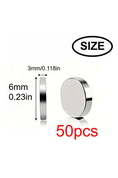 Choice4 6x3-50 Pieces 10x3/6x3mm mini whiteboard magnet, widely used in Hallo...