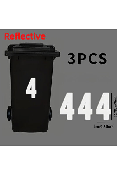 choice2 ملصقات عاكسة مقاومة للماء لصناديق القمامة، مقاس 9 × 17.78 سم لكل منها...