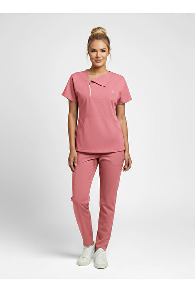X Medical Wear Ms Single Collar Serisi Takım Scrubs