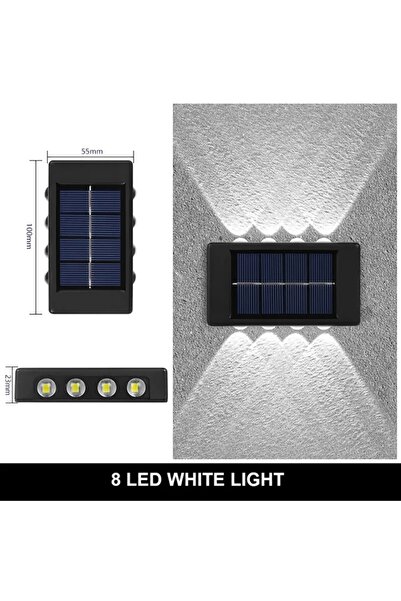 Choice5 مصباح حائط شمسي G Christmas10/8/6/4LED مقاوم للماء، إضاءة علوية وسفلي...