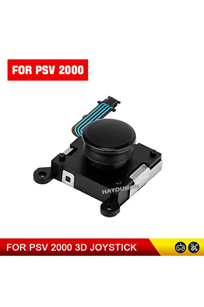 Choice1 For Vita 2000 Black Black White New Replacement Thumb Stick Button 3D...