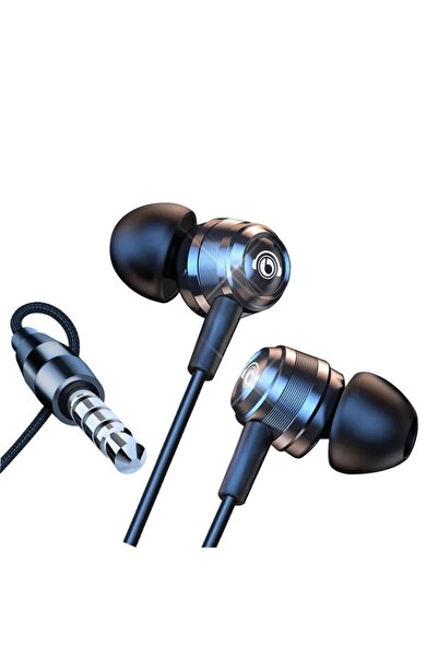 Choice سماعات رأس بأسلاك سوداء من إيرديكو، مقاس 3.5 ملم، تدعم منفذي USB-C، صو...