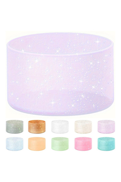 Choice6 1pcs bpurple bling 75mm silicone cup protection case storage vacuum b...