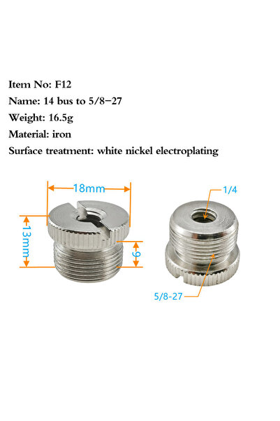 Choice3 ملحقات برغي تحويل حامل الميكروفون KOQZM A1 من 1/4 بوصة إلى 3/8 بوصة إ...