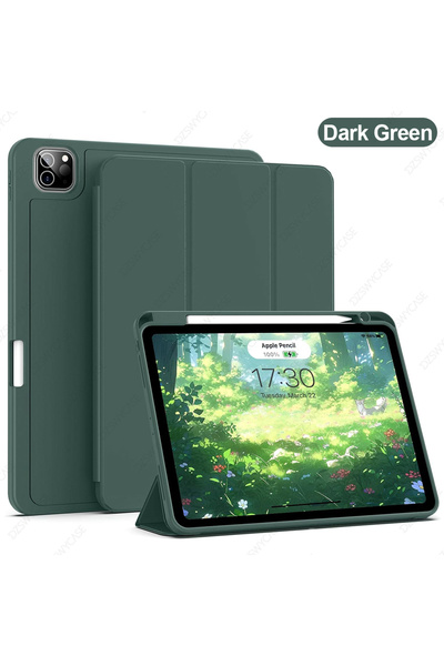 Choice1 جراب أخضر داكن لجهاز iPad Pro مقاس 11 بوصة من الجيل الرابع/الثالث/الث...