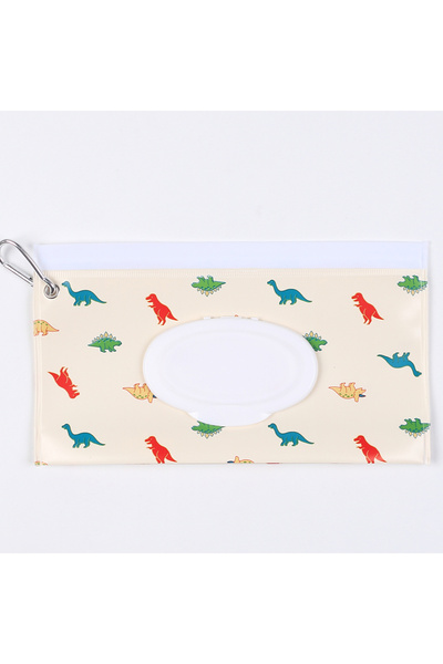 Choice3 Dinosaur E Wet Wipes Bag EVA Flip Cover Baby Wipe Dispenser Portable ...