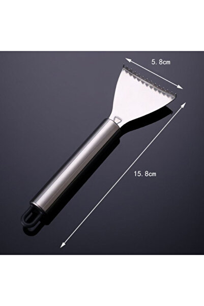 Choice قطعة واحدة ♥ مكشطة قشور السمك من الفولاذ المقاوم للصدأ مع خطاف، مزيل ق...