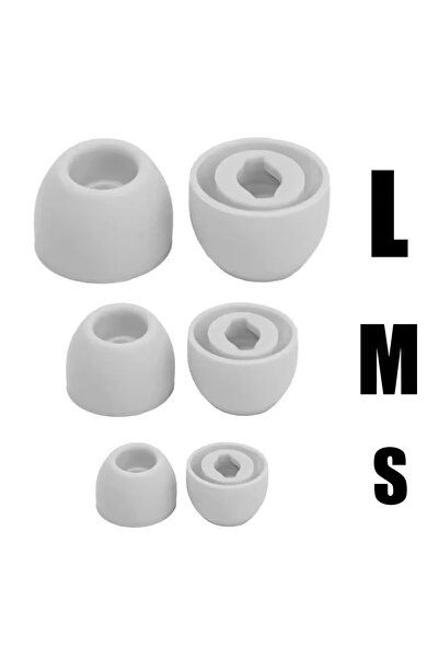 choice2 3Pair Grey-SML Soft Silicone Earbuds Eartip for Buds Pro Anti-slip Re...