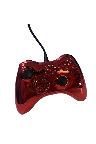 Choice4 وحدة تحكم ألعاب بأسلاك حمراء مطلية بالكهرباء بلمسة نهائية أنيقة مطلية...