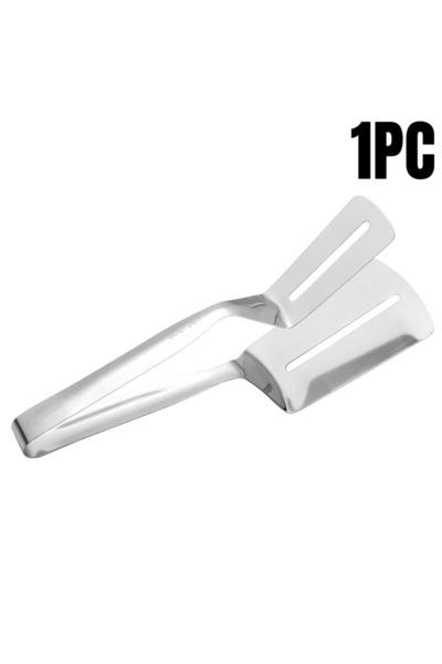 Choice1 ملقط شرائح لحم فضي من الفولاذ المقاوم للصدأ، قطعة واحدة، أو قطعتين، أ...