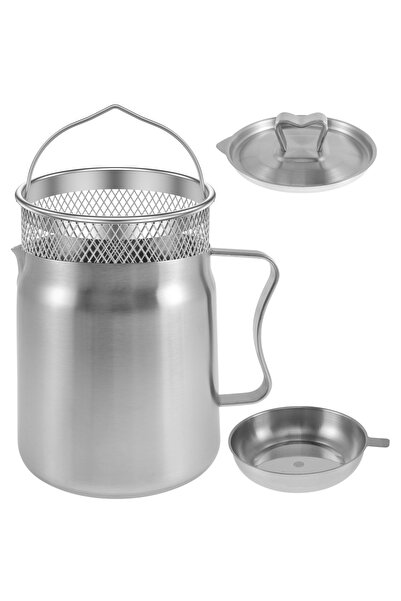 Choice3 وعاء فلتر زيت سعة 2 لتر، وعاء مصفاة زيت من الفولاذ المقاوم للصدأ مع م...