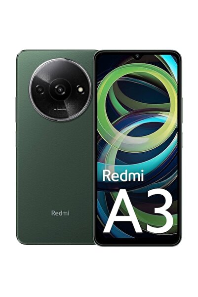 Xiaomi Redmi A3 Mobile Phone, Dual SIM, 128GB, 4GB RAM, Green