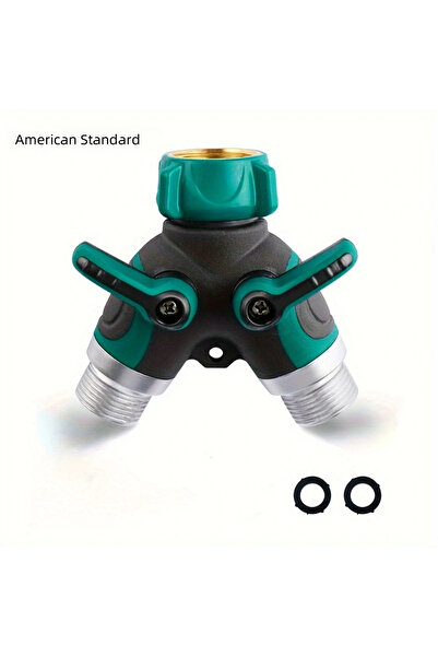 Choice 1/2'' Irrigation bidirectional hose splitter connector American standa...