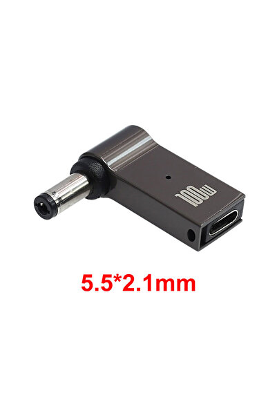 Choice5 موصل طاقة USB من النوع C بقدرة 100 واط، مقاس 5.5 × 2.1 مم، من النوع C...