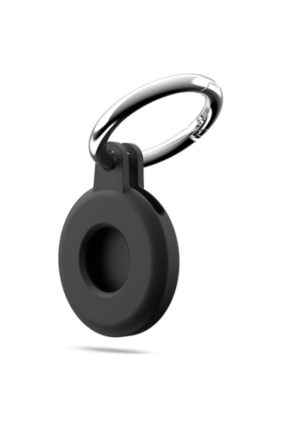 Choice6 جراب سيليكون أسود لجهاز تتبع AirTag، غطاء واقٍ مقاوم للماء، ملحقات جه...