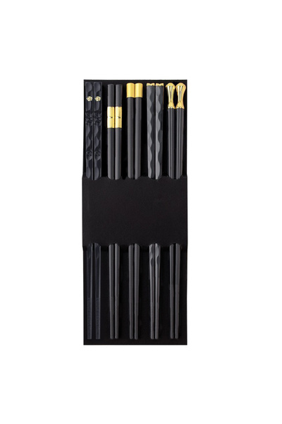 Choice1 B 5Pairs High Quality Japanese Non-Slip Chopsticks Korean Home Hotel ...