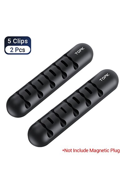 Choice1 5 Clips - 2 Pieces TOPK L35 Cable Organizer Magnetic Plug Box Silicon...