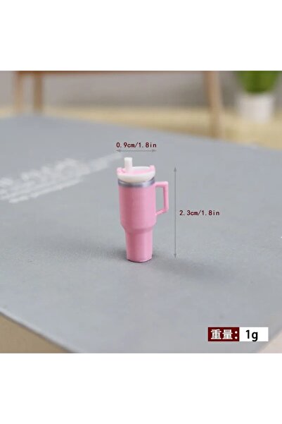 Choice5 pink Cute 1pcs 1/12 Miniature Dollhouse Straw Insulated Water Cup Mod...