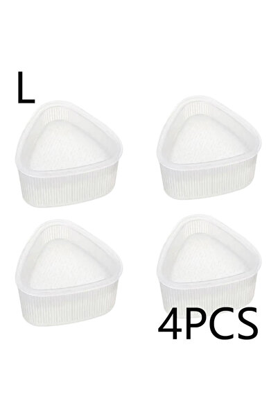 Choice3 ٤ قطع كبيرة، قطعتان متوسطة/كبيرة، قالب سوشي أونيغيري مثلث شفاف، آلة ض...