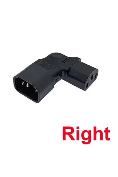 Choice محول تيار متردد بزاوية يمين/يسار IEC 320 ثلاثي الأقطاب IEC 320 ثلاثي ا...