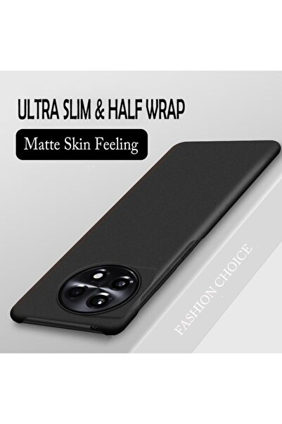 Choice22 جراب فاخر أسود غير لامع من البولي كربونات الصلب لهواتف ون بلس 11، مت...