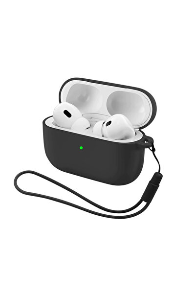 Choice19 جراب سماعات أذن من السيليكون الناعم باللون الأسود مع حزام، متوافق مع...