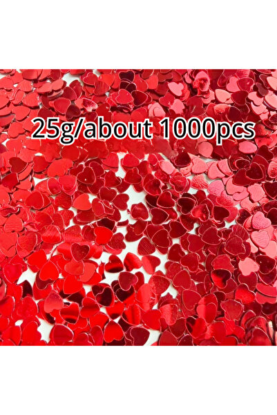 Choice1 1000 قطعة، 600/1000/2000 قطعة من زهور ورقية على شكل قلب باللون الأحمر...