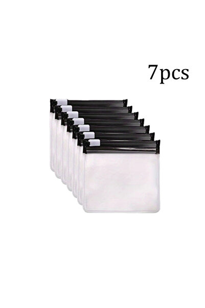 Choice3 black 7pcs 7pcs Pill Pouch Bags，Reusable Zippered Pill Pouch Set， Med...