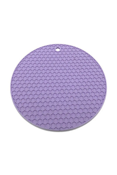 Choice1 حامل أواني سيليكون مقاوم للحرارة، مقاس 7x7 بوصة، لون بنفسجي، قطعة واح...