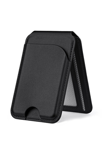 choice2 محفظة مغناطيسية سوداء 2 في 1 من MagSafe، محفظة حامل بطاقات مغناطيسي م...