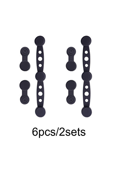 Choice1 مشابك سيليكون مغناطيسية سوداء، مجموعتان (6 قطع/مجموعتان) للقلاية الهو...