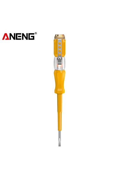 ANENG B07 أصفر (كلمة) B07 مفك براغي جهاز اختبار الجهد كاشف مقياس الفولتميتر ك...