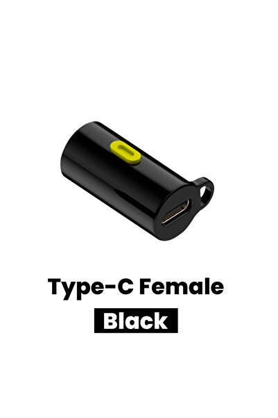 Choice5 Type C Female Black Mini Flashlight Type-C Mobile Strong Light LED Po...