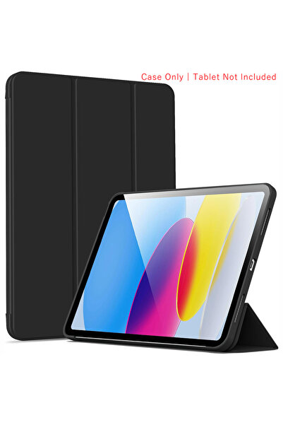 Choice6 iPad 11th 2025 A16 YT Black Tri-fold Flip Case For iPad 10th 11th Gen...