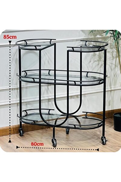 DEC39 A luxurious serving cart with an innovative geometric design