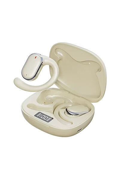 Choice سماعات بلوتوث X93 بيج اللون مزودة بميكروفون، عمر بطارية طويل، صوت عالي...