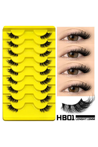 Choice4 9 أزواج - HB01 رموش فيلتريناي نصفية طبيعية صناعية رموش عين القطة خفيف...