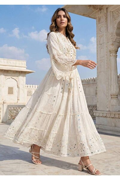 FeteRL ΜΑΚΡΥ ΤΟΥΝΙΚ MEHAK Λευκό