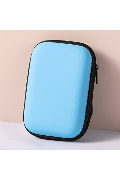 Choice4 حقيبة تخزين زرقاء محمولة للسفر مصنوعة من مادة EVA مزودة بسحاب واقٍ لح...