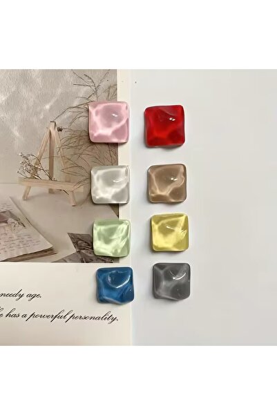 Choice 8 قطع مربعة الشكل، 8 قطع مغناطيسات ثلاجة مغناطيسية جميلة غير منتظمة ال...