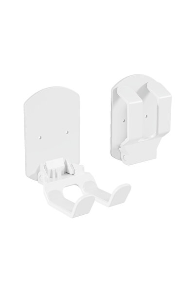 Choice1 حامل سماعات رأس عالمي أبيض اللون وقابل للطي، يُثبت على الحائط باستخدا...