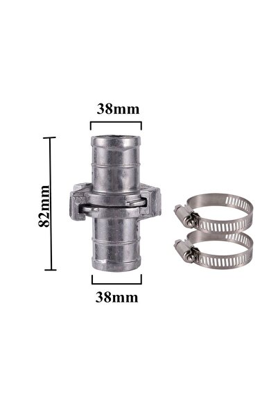 choice2 وصلة خرطوم ألومنيوم مقاس 1.5 بوصة مع مشبك خرطوم، تُستخدم لري الأشجار ...